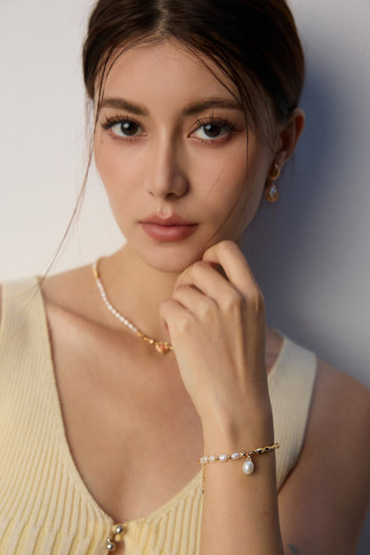 S925 Silver Natural Pearl Bracelet