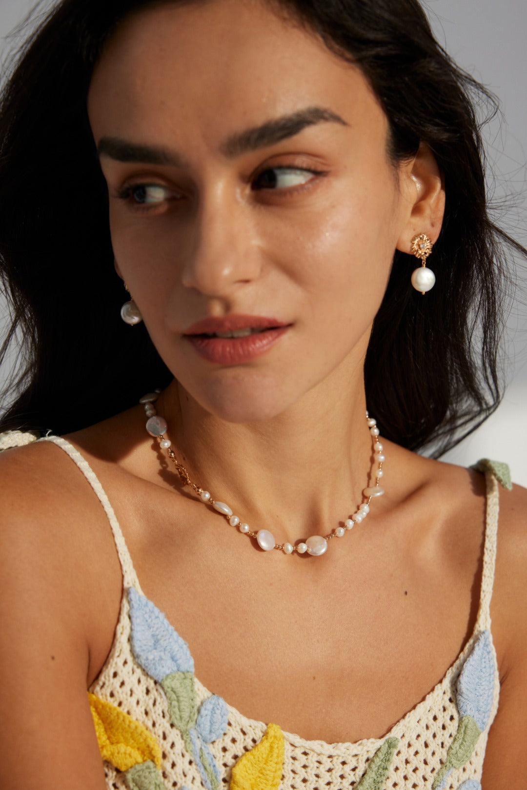 Sterling Silver Pearl Necklace