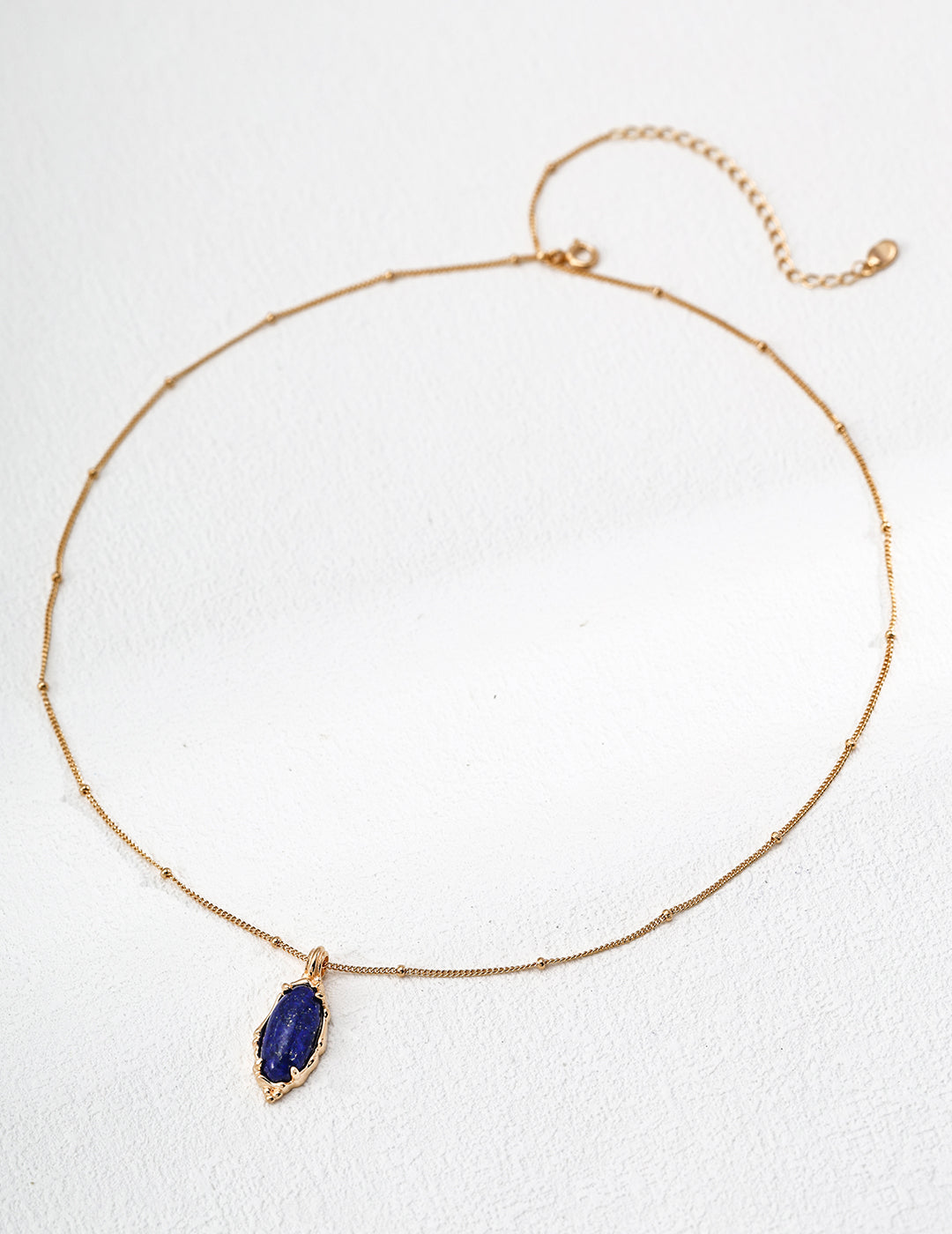 S925 Silver Vintage Natural Lapis Lazuli Necklace