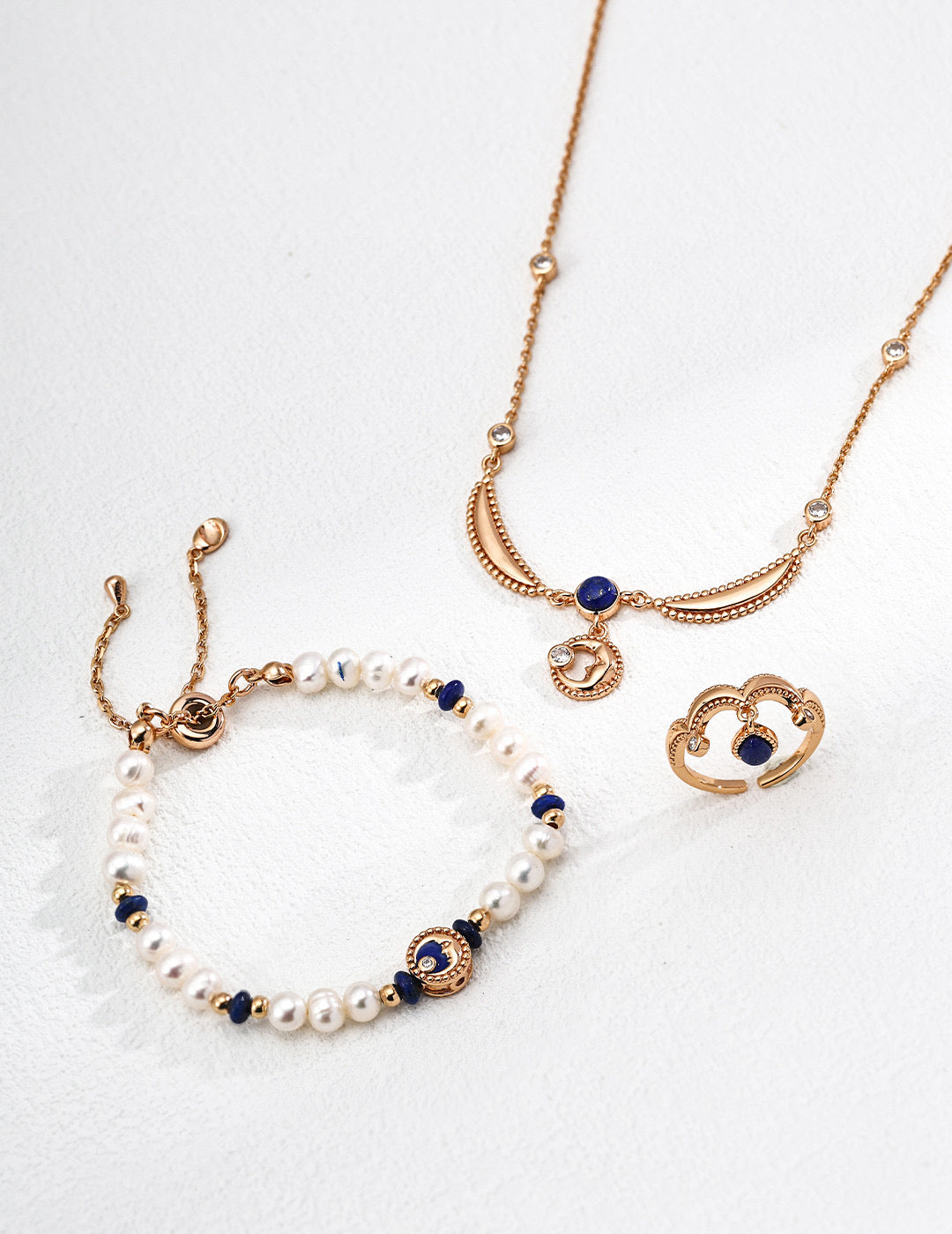 S925 Silver Lapis Lazuli Zirconia Necklace