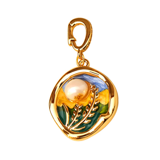 Liuvelle Monet Garden Series DIY Handmade Bracelet & Necklace – Elegant Light Luxury Jewelry for Women, Perfect Gift
