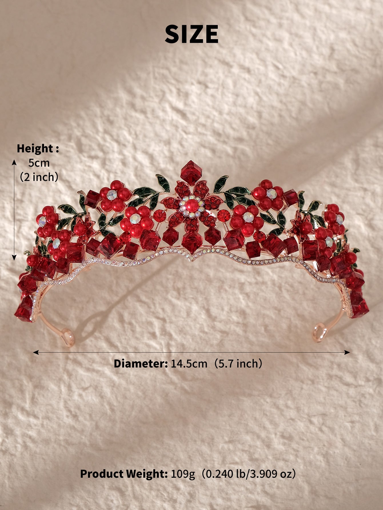 LIUVELLE Forest Style Pearl Bridal Crown – Elegant Wedding Hair Accessory
