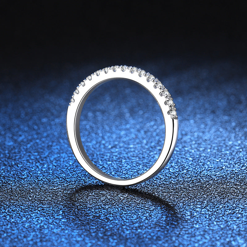 Liuvelle Sterling Silver Minimalist Ring with 22pt Diamond