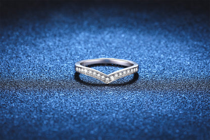 Liuvelle Light Whisper Modern Minimalist Diamond Ring, Classic Style