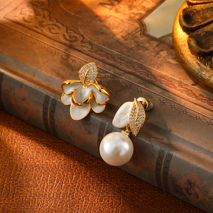 Liuvelle French Retro Pearl Earrings