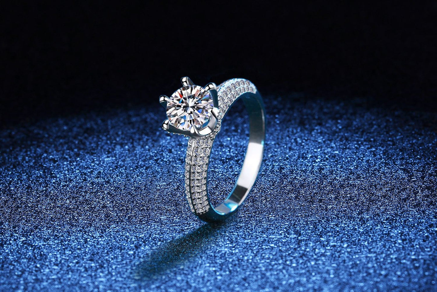 Liuvelle Starlight Promise Ring – Luxury Diamond Ring for Women2 carats