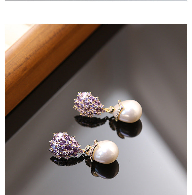 Liuvelle Dewdrop Pearl Earrings