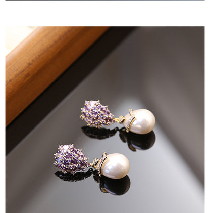 Liuvelle Dewdrop Pearl Earrings