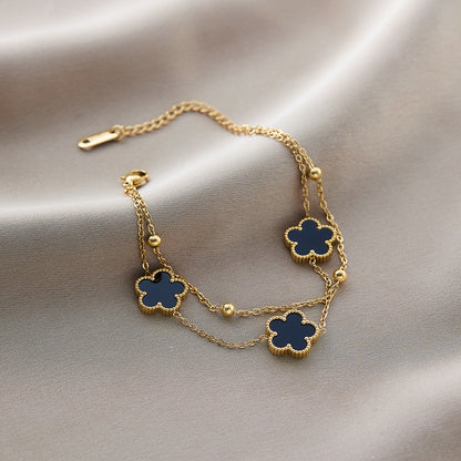 Liuvelle 18K Gold Multi-Style Bracelets – Perfect for Stacking & Everyday Wear
