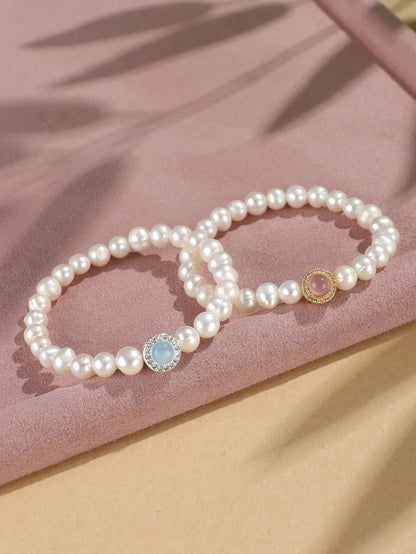Liuvelle Enchanted Crystal-Pearl Bracelet – Healing Energy & Luck Charm