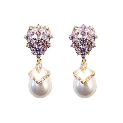 Liuvelle Dewdrop Pearl Earrings