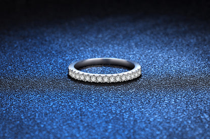 Liuvelle Sterling Silver Minimalist Ring with 22pt Diamond