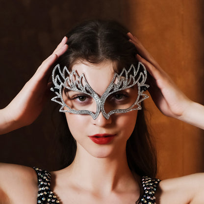 Elegant Half Face Mask for Halloween Parties & Dance Events