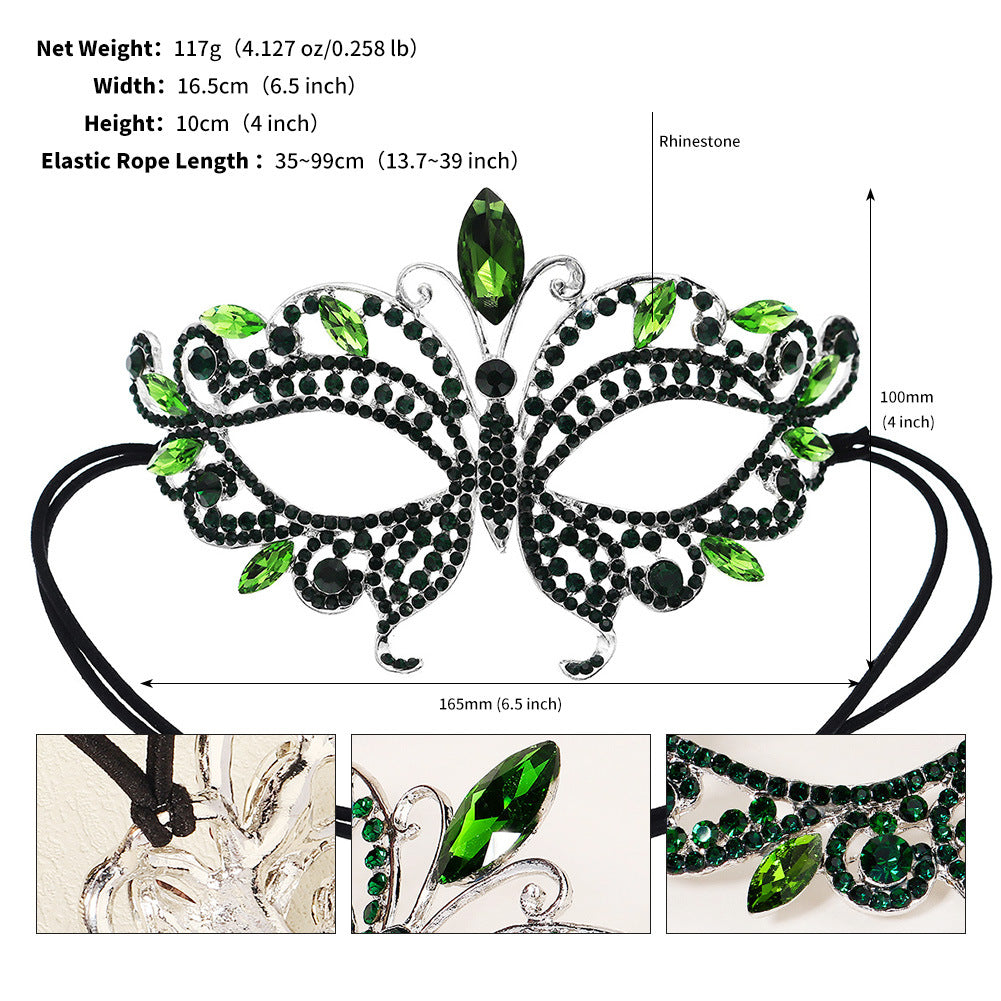 Elegant Half Face Mask for Halloween Parties & Dance Events