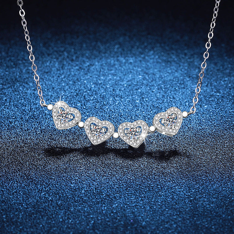 Liuvelle Eternal Clover Necklace | Four-Leaf Clover Pendant for Love & Luck