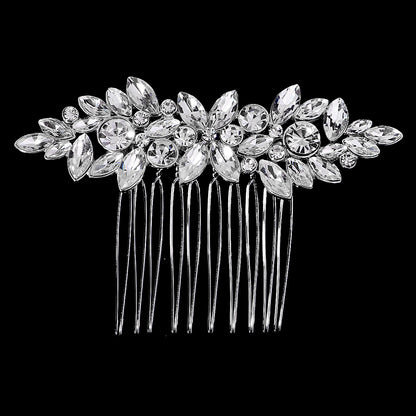 European and American Classic Bridal Hair Accessories Alloy Rhinestone Insert Comb High-end Wedding Banquet Hair Styling Accessories Retro Hair Comb for Women