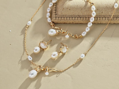 S925 Silver Natural Pearl Necklace