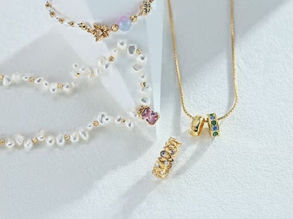 S925 Silver Vintage Zirconia Necklace