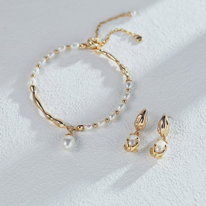 S925 Silver Natural Pearl Bracelet