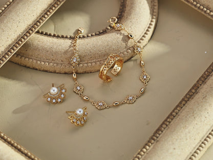 925 Silver Cubic Zirconia Bracelet - Palace Style