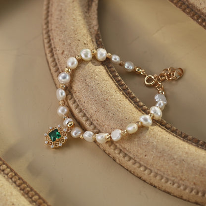 S925 Silver Natural Pearl Necklace - Adjustable Length